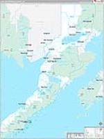 Lake And Peninsula Borough (), Ak Wall Map Zip Code